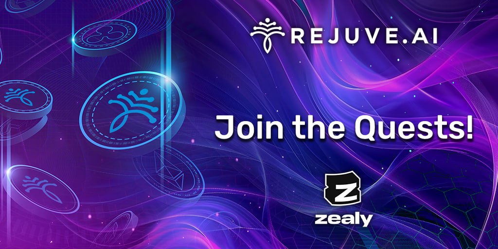 🚨 New quest on Zealy!

📲 Download the <a href="/Rejuve_AI/">Rejuve.AI</a> Longevity App
🧬 Create an account (same email used for Zealy)
📸 Upload a screenshot of your Settings page

🎯 Earn XP + win RJV rewards!
🥇 $200 for 1st place
💰 $1,100 shared across all other users!

🔗Link in the comments