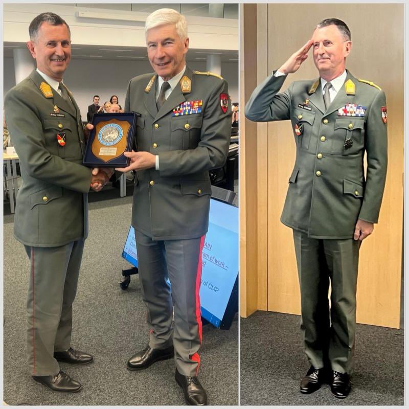 Another colleague’s successful assignment came to an end. Today, we paid farewell to MG Starlinger, MILREP of Austria 🇦🇹. Dear Thomas, thank you for your professionalism &amp; collaboration. Wishing you success in your future endeavors!
