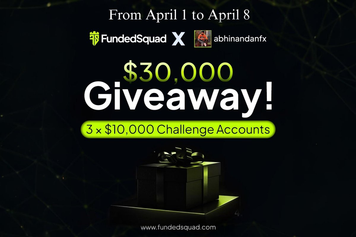 Nandan Fx (@abhinandanfx) on Twitter photo FundedSquad x NandanFx Giveaway
1️⃣-Registration(Most Important) - shorturl.at/Jm8GA
2️⃣-Follow <a href="/Abhinandanfx/">Nandan Fx</a>, <a href="/fundedsquad/">FundedSquad</a> ,<a href="/ajwadthefalcon/">Ajwad Saleem</a>
3️⃣-Retweet
4️⃣-Send Screenshot in comments(For eligibility)
5️⃣- Join discord - discord.gg/fBaqgxX2vV
Winners Selection on Discord! FundedSquad x NandanFx Giveaway
1️⃣-Registration(Most Important) - shorturl.at/Jm8GA
2️⃣-Follow <a href="/Abhinandanfx/">Nandan Fx</a>, <a href="/fundedsquad/">FundedSquad</a> ,<a href="/ajwadthefalcon/">Ajwad Saleem</a>
3️⃣-Retweet
4️⃣-Send Screenshot in comments(For eligibility)
5️⃣- Join discord - discord.gg/fBaqgxX2vV
Winners Selection on Discord!