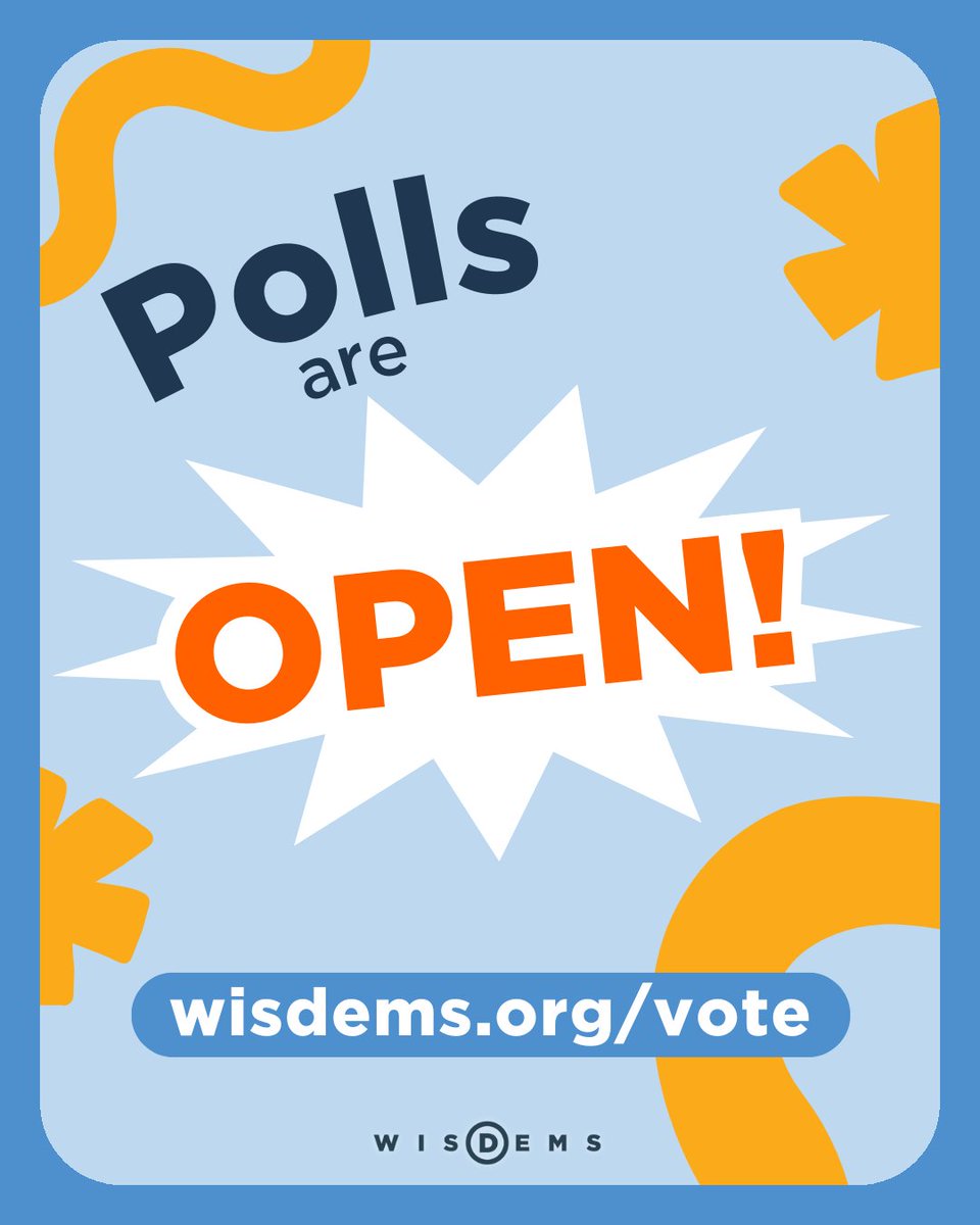 ATTENTION WISCONSIN! The polls are open. Go make your voice be heard now.

Questions? 
Call our Voter Assistance Hotline: 608-336-3232
Or visit wisdems.org/vote