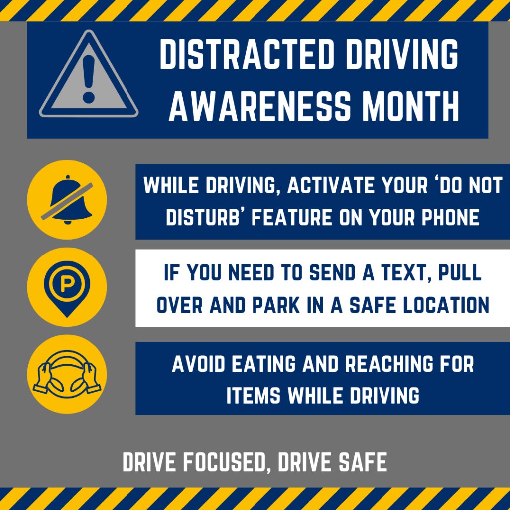 Dighton Police Department Shares Road Safety Tips for Distracted Driving Awareness Month: Distracted Driving Awareness Month, observed every April, is an opportunity to remind drivers of the importance of focused and safe driving. The month aims to raise… dightonpolice.com/dighton-police…