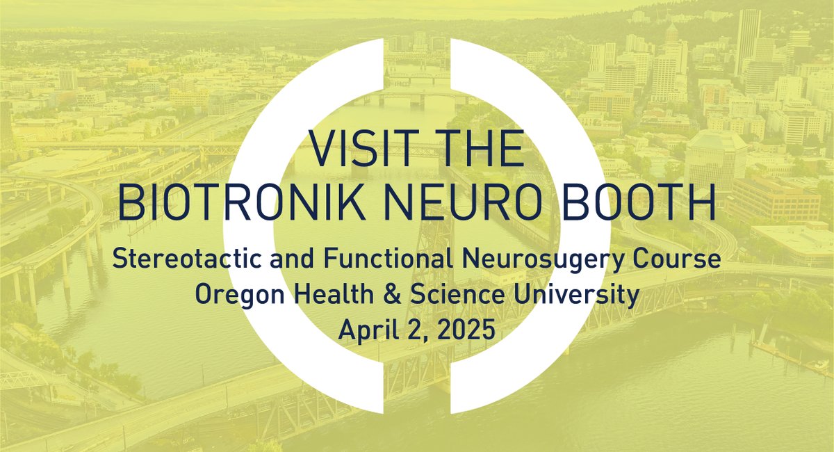 Stop by and see us at Oregon Health &amp; Science University’s Stereotactic and Functional Neurosurgery Course this week in Portland, OR. Learn how #BIOTRONIKNeuro uses remote monitoring to facilitate faster issue identification and management to help keep SCS therapy optimized.