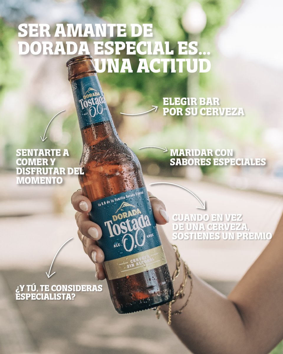 Una actitud que conquista a cualquiera. Y tú, ¿eliges nuestra 0,0 Tostada como la compañía para tus momentos de calma?