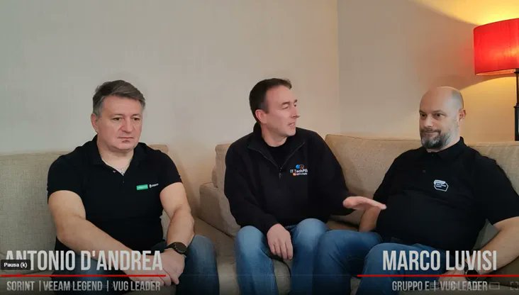 Veeam's tweet photo. “Run by users, for users.” That’s at the heart of the @VeeamCommunity. 💚  

💡 For this Community Spotlight, @MarcoLuvisi shares how his experience with VUG Italy and #Veeam100 has transformed his career. 

Read more on his blog ➡️ https://t.co/a10zzyzUil https://t.co/4SyXODAzkT