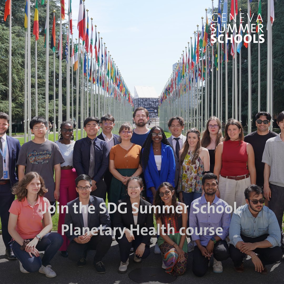 Geneva Summer School (@summerunige) on Twitter photo ✨ Join the 2025 SDG Summer School!
🌍Theme: Planetary Health (30 June – 11 July)
Tackle global challenges at the SDG Olympiad in Geneva.
📜 Earn 6 ECTS credits from the <a href="/UNIGEnews/">Université de Genève</a>
Apply now! 👉 bit.ly/3ICUe3Z
#SDGSummerSchool #SDGOlympiad #PlanetaryHealth ✨ Join the 2025 SDG Summer School!
🌍Theme: Planetary Health (30 June – 11 July)
Tackle global challenges at the SDG Olympiad in Geneva.
📜 Earn 6 ECTS credits from the <a href="/UNIGEnews/">Université de Genève</a>
Apply now! 👉 bit.ly/3ICUe3Z
#SDGSummerSchool #SDGOlympiad #PlanetaryHealth