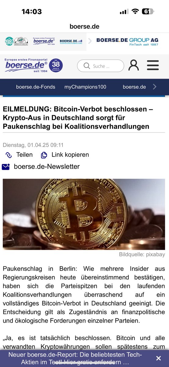 Ick bin ja Klever, habe mal schnell mein Wallet leer gemacht.