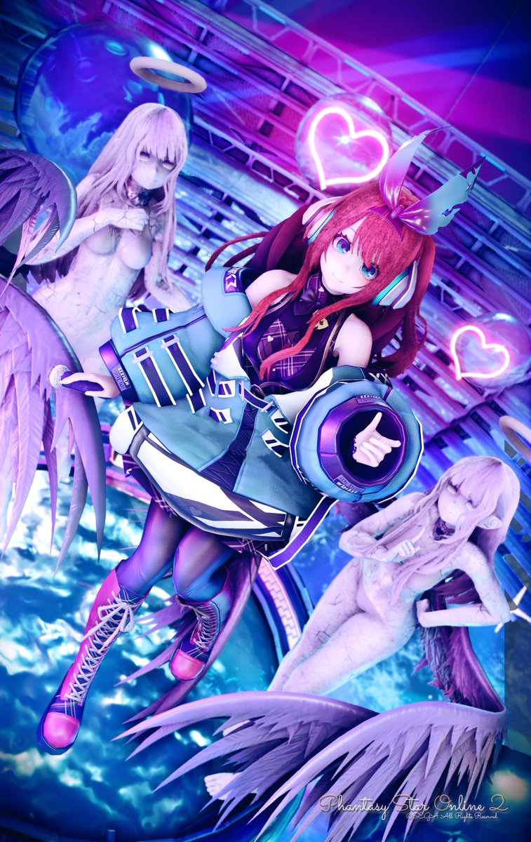 #メンテの日なのでssを貼る #PSO2NGS_SS 
#パーシア・パーフェクトレイ 
『 崇めて 信じて 壊れちゃえ！ 』