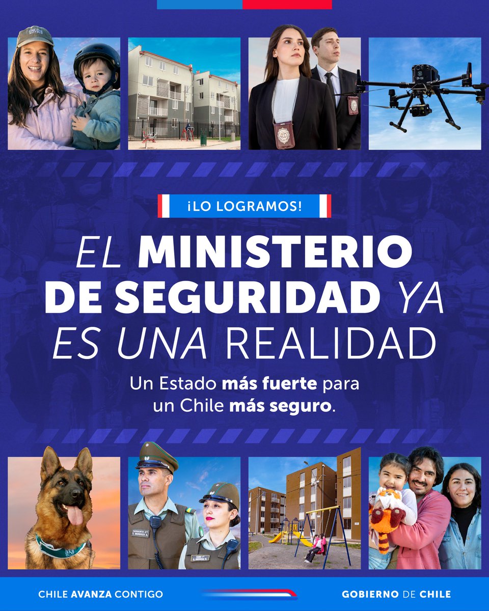 Desde hoy, 1 de abril, el <a href="/minsegpublica/">Ministerio de Seguridad Pública</a> es una realidad. Esta cartera tiene la misión de hacer de Chile un país más seguro para todas y todos, dedicándose exclusivamente a resguardar la seguridad y el orden público, promoviendo la prevención del delito y la protección de las