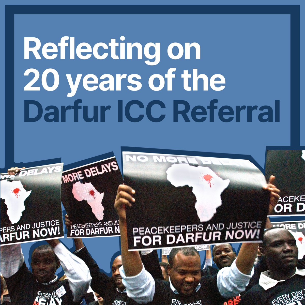 ngos4justice's tweet photo. 20 years ago, the @UN Security Council referred the situation in Darfur to the ICC, a powerful signal that atrocities would no longer go unaddressed.

#NGOVoices from Darfur and beyond reflect on these 20 years and on the path towards accountability.

➡️ https://t.co/zJkPNmL2is https://t.co/KZ1BVXvfnP