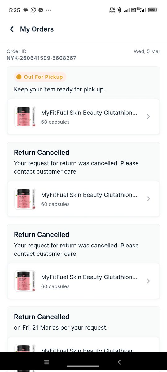 modern_madari's tweet photo. Nykaa aur Shadowfax dono milke customers ko bevkoof bana rahe hain! Agar kisi ne bhi aise fraud face kiya hai toh comment kare! @Nykaa @Shadowfax—ye kya tareeka hai customer service ka?
@shadowfax_in @MyNykaa 
My order no. 260641509-5608267
Screenshot attached with a photograph https://t.co/KMpOOXabUa
