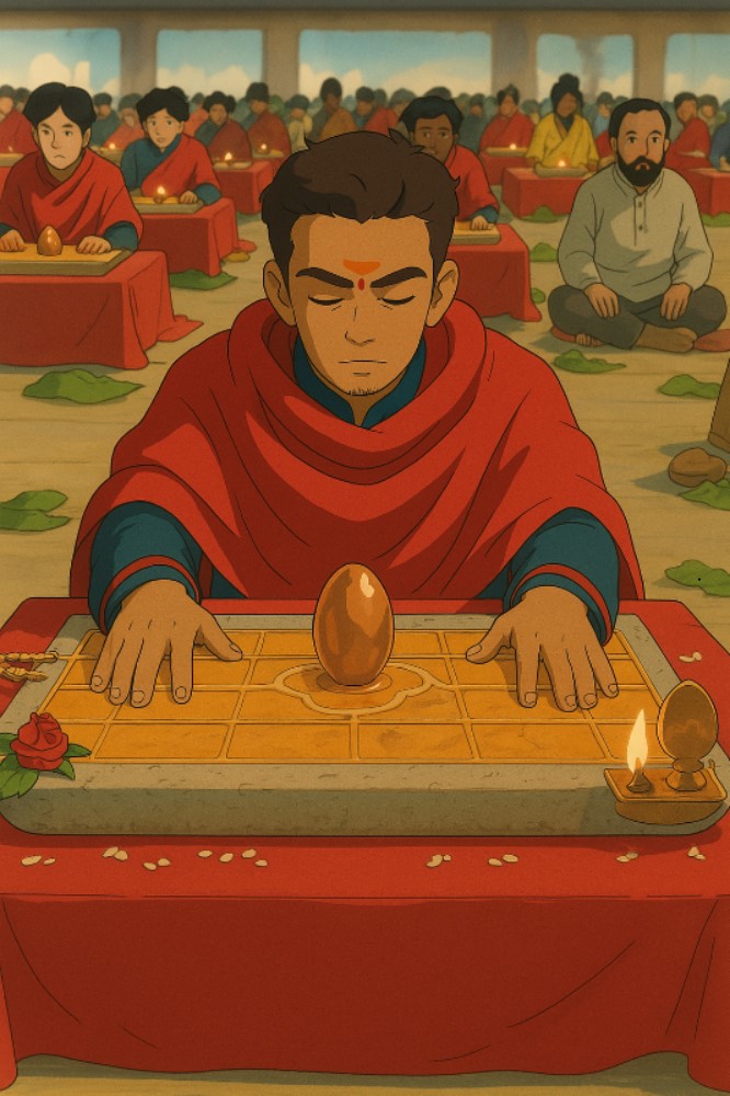 A lil late to the Ghiblify trend but here goes... The day when <a href="/SadhguruJV/">Sadhguru</a> connected me to the powers of Devi Bhairavi ❤🔥
#MiracleOfMind