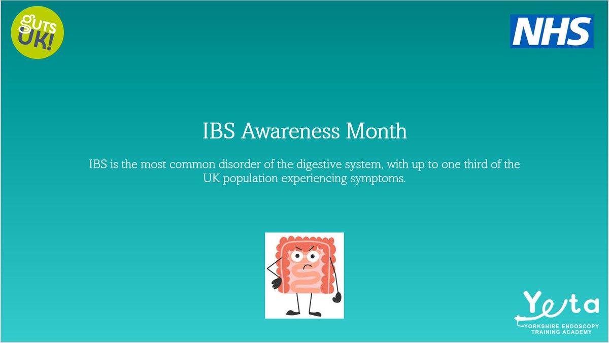 April marks the start of #IBSAwarenessMonth 

Visit the Guts Charity UK  to find out more information <a href="/GutsCharityUK/">Guts UK Charity</a> #IBS #YETA #Endoscopy