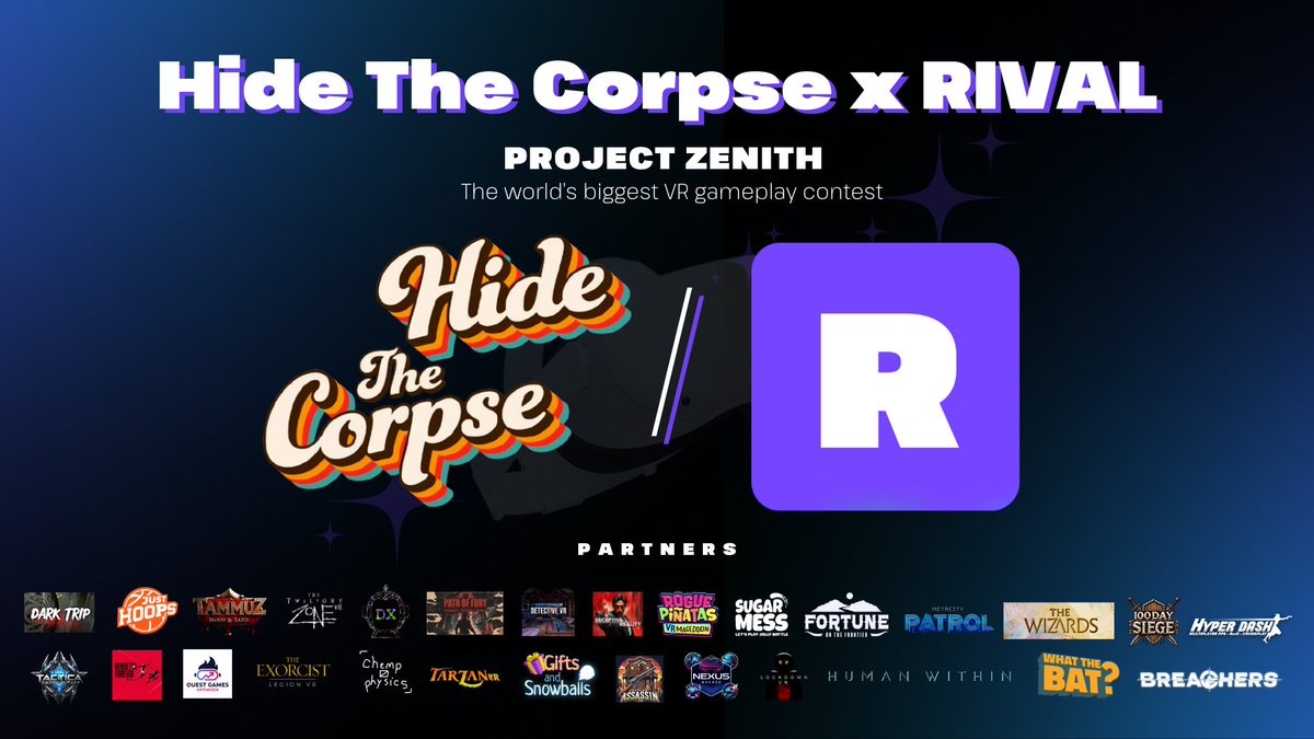 Hide the Corpse just joined Project Zenith – a VR contest on <a href="/RivalTechnology/">Rival Tech</a> 

Upload your best cleanups (2D or 3D) by April 14. Most-liked clips take the cash.

No pressure. Just make it look like an accident.
🕵️‍♂️rival.tech/project-zenith