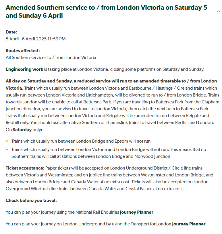 AndrewSquire4's tweet photo. Hi @SouthernRailUK, This Saturday 5th April, is it permitted for me to use my ticket which is from London Victoria to Lancing, from London Bridge instead? https://t.co/nVH91GvJ2X