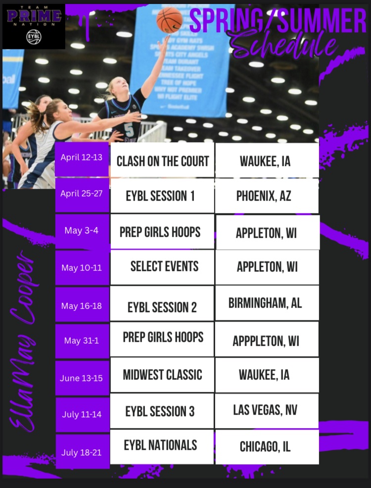 EllaMay Cooper (@cooperellamay) on Twitter photo Excited for the season and to hit the court with this team again <a href="/WiFlightElite/">Team PRIME Nation GEYBL</a> Excited for the season and to hit the court with this team again <a href="/WiFlightElite/">Team PRIME Nation GEYBL</a>