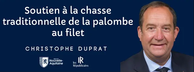 Retrouvez la motion déposée par le Groupe Les Républicains sur le soutien de la chasse à la palombe au filet, portée par <a href="/dupratchristop1/">Duprat Christophe</a> :
youtu.be/RnUe_pdrZd4