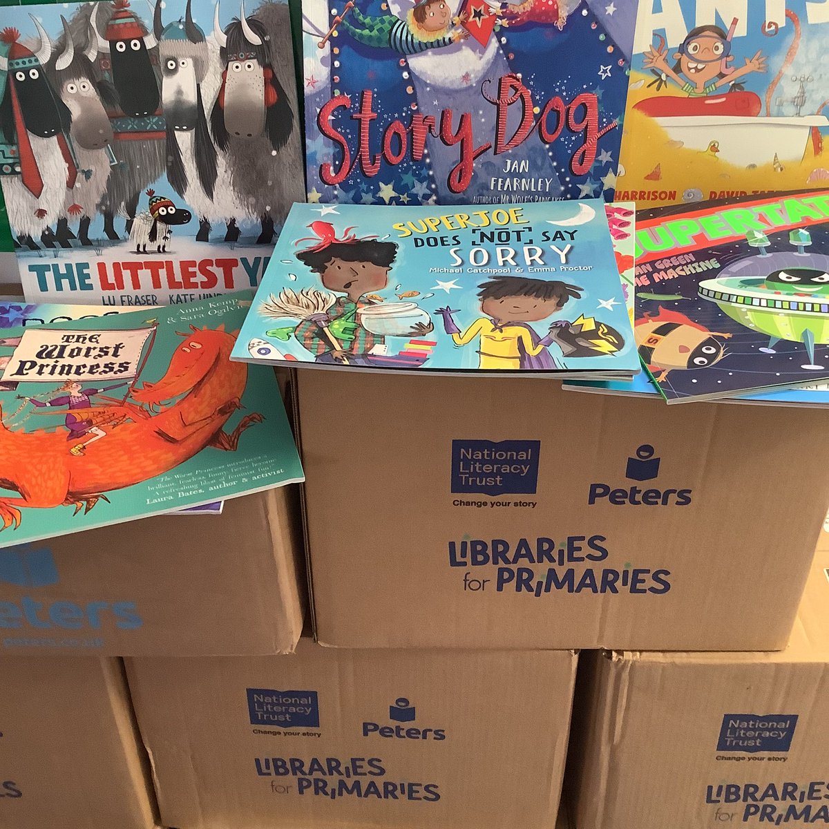 BenthalSchool's tweet image. Wow! We just received a mega delivery of books, furniture and Yoto player for our library - huge thank you to @Literacy_Trust whose #LibrariesforPrimaries grant allows schools to access to a wide range of reading resources. Super excited to share these with the children!