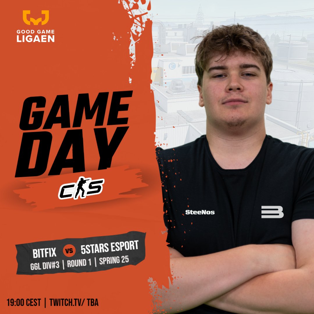 Game Day | #CS2 | <a href="/ggligaen/">Good Game-ligaen</a> 3rd div.

We’re back in action tonight at 19:00 CET as we take on <a href="/5StarsEsport/">5STARS</a> in the season opener of <a href="/ggligaen/">Good Game-ligaen</a> 👊

Same squad, same mission: @phnzCS <a href="/svennerNN/">Sven-André</a> <a href="/TheSteeNos/">SteeNos</a> <a href="/FreddeWRLD/">Freddie</a> @suunDCS 💪

📺 Stream: TBA – we’ll keep you posted