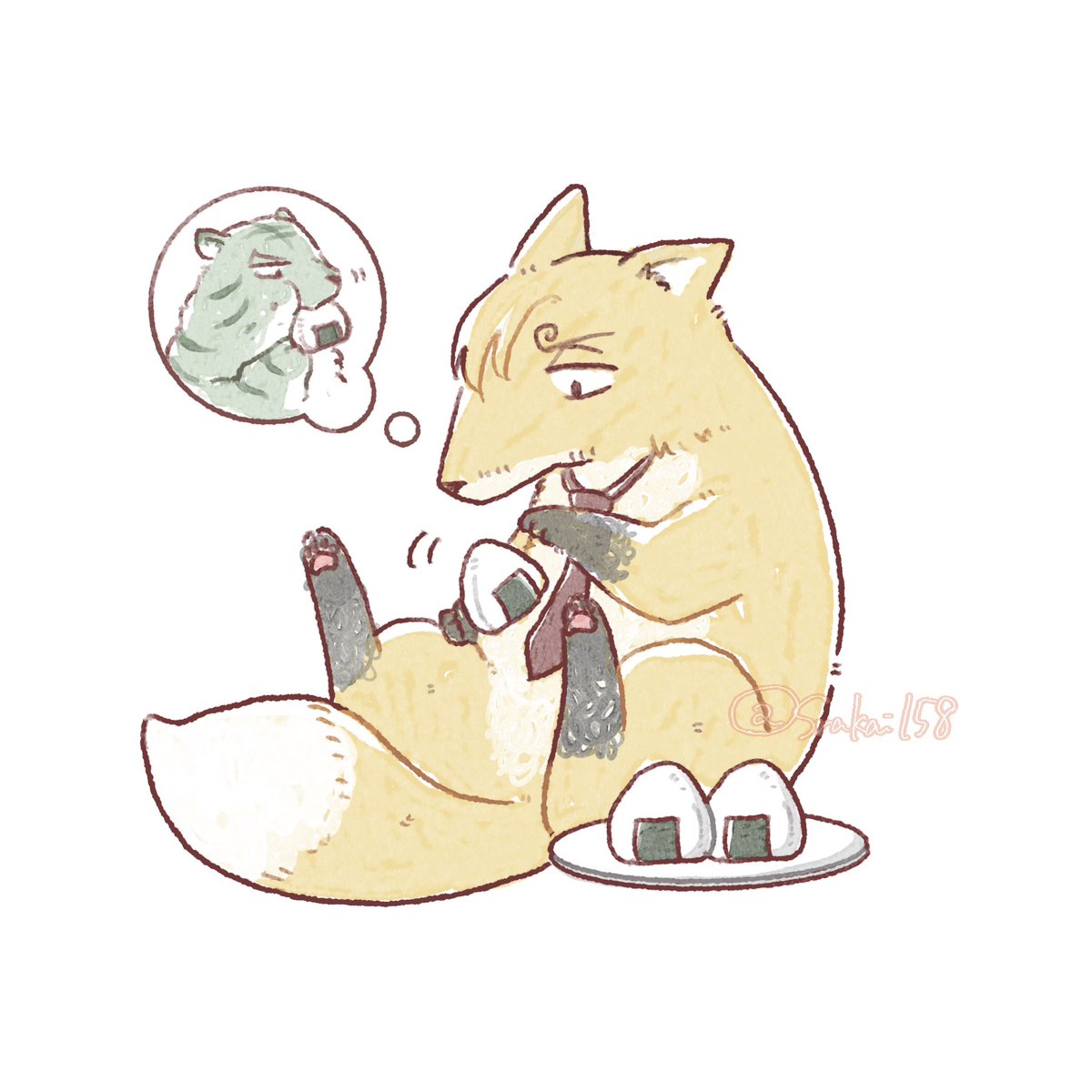 Srakai158's tweet photo. 🐯🦊ｿﾞｻちゃん https://t.co/a8Dj5n6CxJ