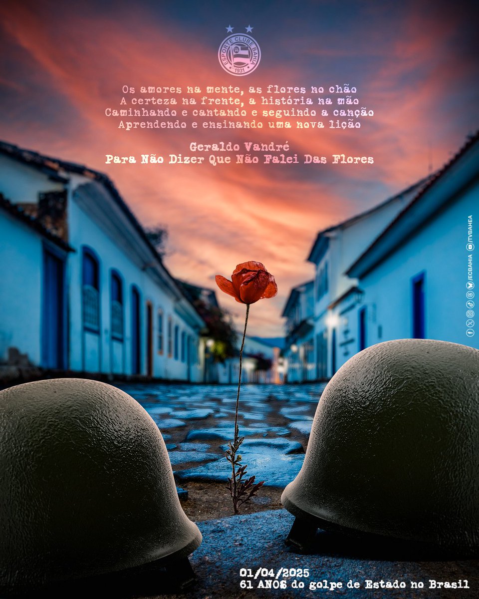✊🏾🇧🇷 Democracia!
#NuncaMais
#BahiaClubeDoPovo
#BBMP