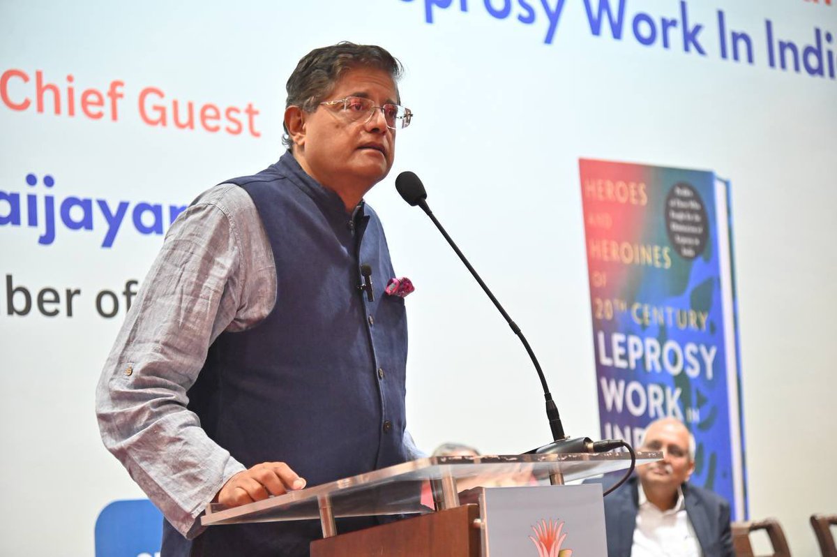 PandaJay's tweet photo. India’s fight against leprosy was shaped by countless unsung heroes who dedicated their lives to care, inclusion, and reform. Their stories come alive in Heroes and Heroines of 20th Century Leprosy Work in India. Honored to launch the book today as Chief Guest in New Delhi, in the presence of distinguished guests and dignitaries.
@Sasakawa_India