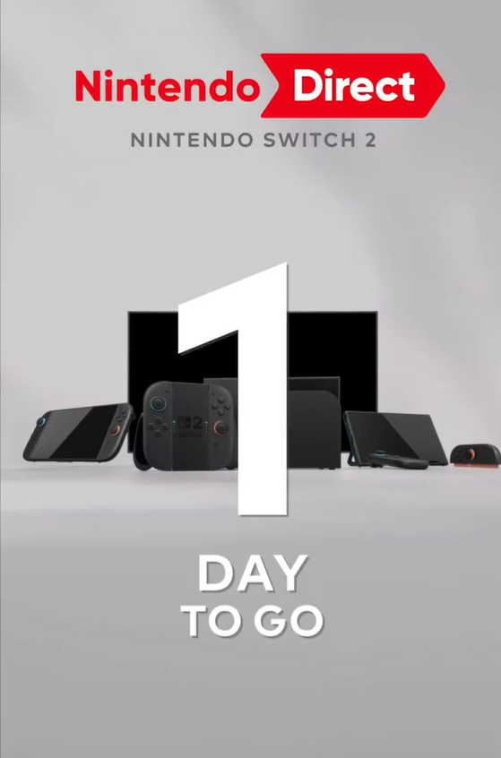 The #NintendoSwitch2 Direct is less than 24 Hours away! Not April Fools!