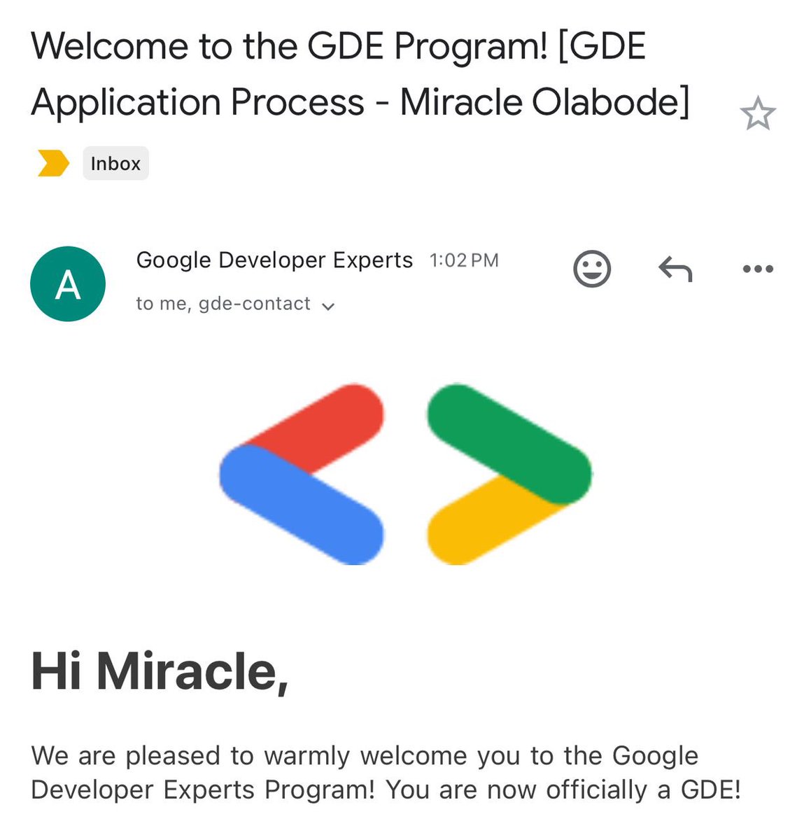 Olabode_MO's tweet image. I’m humbled and excited to share that I’m officially a @GoogleDevExpert for @googlecloud
All thanks to @auwalms and @Geektutor for their incredible support and guidance all through the Journey.
Glory to God 🙏🏼
#GoogleCloud #GoogleDeveloperExpert