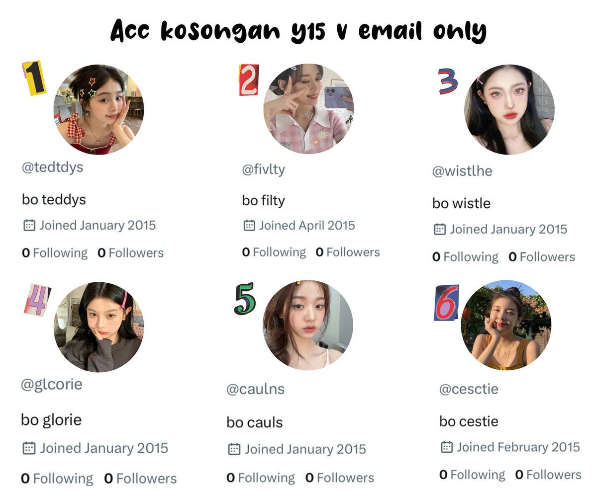 ☆ w-ts acc  kosongan verif email only ☆

𖦹 verif email only 
𖦹 go green (-ssb baru ganti usn)
𖦹 masuk mt nommoots (boleh dites)
𖦹 masuk ht harus dimainin dulu
𖦹 dom gmail

💰 7.000