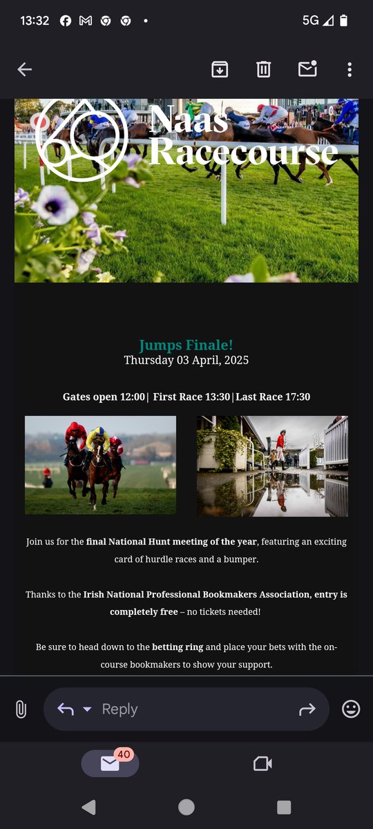 Irish National Professional Bookmakers Association (@inpbaoc) on Twitter photo Naas Racecourse this Thursday 
Free entry great racing Naas Racecourse this Thursday 
Free entry great racing