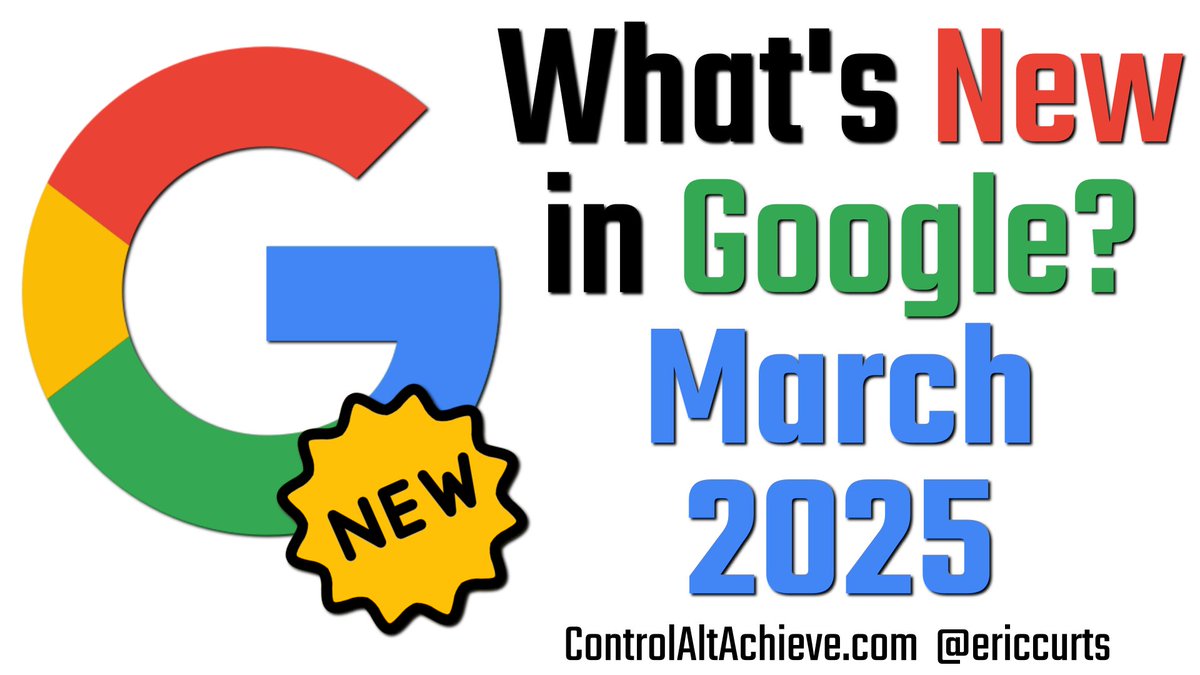 Eric Curts (@ericcurts) on Twitter photo ๐ข What's new in Google for Education - controlaltachieve.com/2025/04/whats-โฆ
From our March 2025 GEG-Ohio meeting:
โ
Detailed agenda
โถ๏ธ Recorded video
๐ฐ Latest #GoogleEDU updates
๐งฐ Helpful tips & resources
โ Q&A
#edtech @GEGprogram <a href="/GoogleForEdu/">Google for Education</a> ๐ข What's new in Google for Education - controlaltachieve.com/2025/04/whats-โฆ
From our March 2025 GEG-Ohio meeting:
โ
Detailed agenda
โถ๏ธ Recorded video
๐ฐ Latest #GoogleEDU updates
๐งฐ Helpful tips & resources
โ Q&A
#edtech @GEGprogram <a href="/GoogleForEdu/">Google for Education</a>