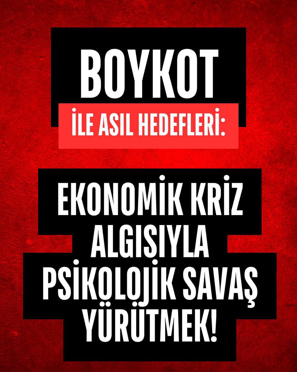 Ülkemiz üzerinde oyun oynamak isteyenlere fırsat vermeyelim. 

Uyanık olalım ve birlik beraberliğimizi güçlendirelim. 

#BoykotDeğilMilliZarar