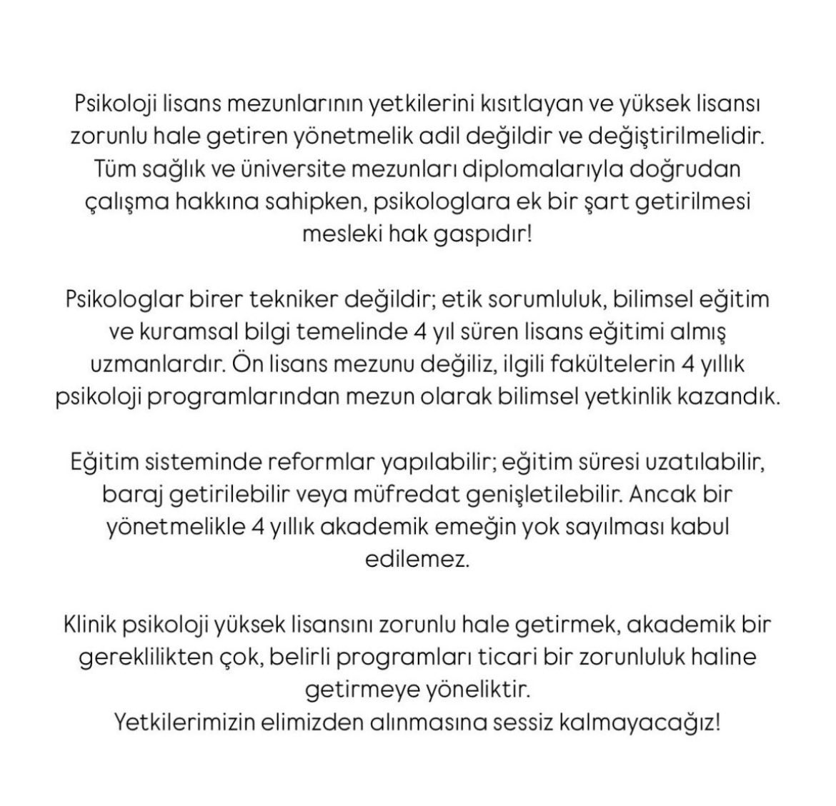 #PsikologlarİtirazEdiyor