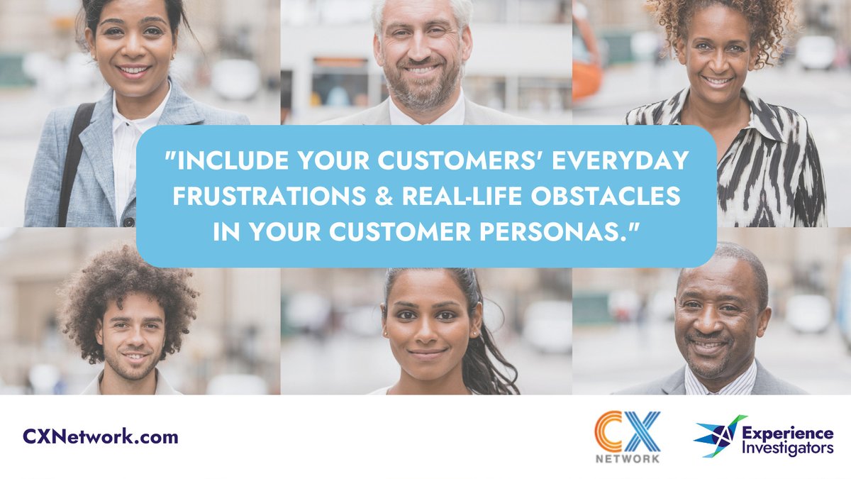 Jeannie Walters (@jeanniecw) on Twitter photo 🧰 #CustomerPersonas can be attached to tools like customer journey maps as they are shared, to remind everyone who the customer actually is on this journey.
<a href="/CX_Network/">CX Network</a>
bit.ly/3s6ERuT 🧰 #CustomerPersonas can be attached to tools like customer journey maps as they are shared, to remind everyone who the customer actually is on this journey.
<a href="/CX_Network/">CX Network</a>
bit.ly/3s6ERuT