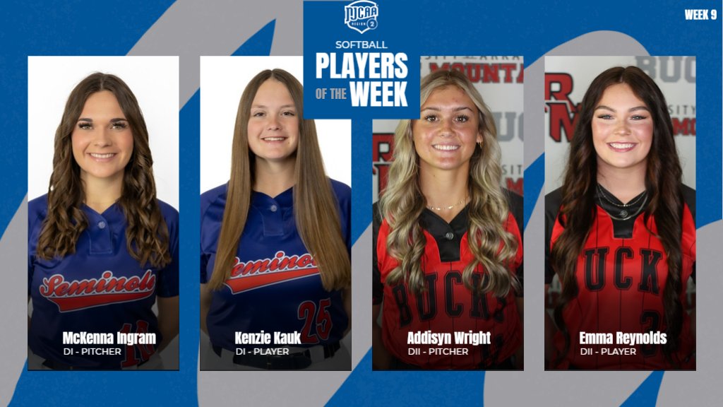 Region 2 Athletics (@njcaaregion_ii) on Twitter photo It's a clean sweep for <a href="/SSC_Softball/">Seminole State College Softball</a> & <a href="/UARMSoftball/">UARM Bucks Softball</a> for #NJCAARegion2 Softball Players of the Week!! It's a clean sweep for <a href="/SSC_Softball/">Seminole State College Softball</a> & <a href="/UARMSoftball/">UARM Bucks Softball</a> for #NJCAARegion2 Softball Players of the Week!!