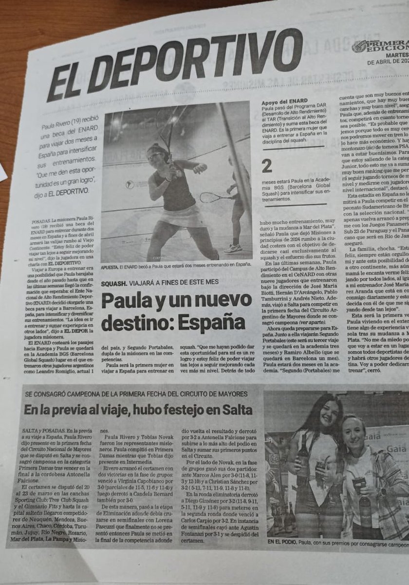 🙌 <a href="/primeraedicionw/">Primera Edición</a> 
Paula campeona argentina mayores <a href="/_paularivero_/">Paula♠</a> <a href="/fmdelasmisiones/">FM De las Misiones</a> <a href="/tv12misiones/">Canal Doce Misiones</a> <a href="/radioLt17/">LT17 Radio Provincia de Misiones</a> <a href="/misionesonline/">misionesonline.net</a> <a href="/gobmisiones/">Gobierno de Misiones</a>