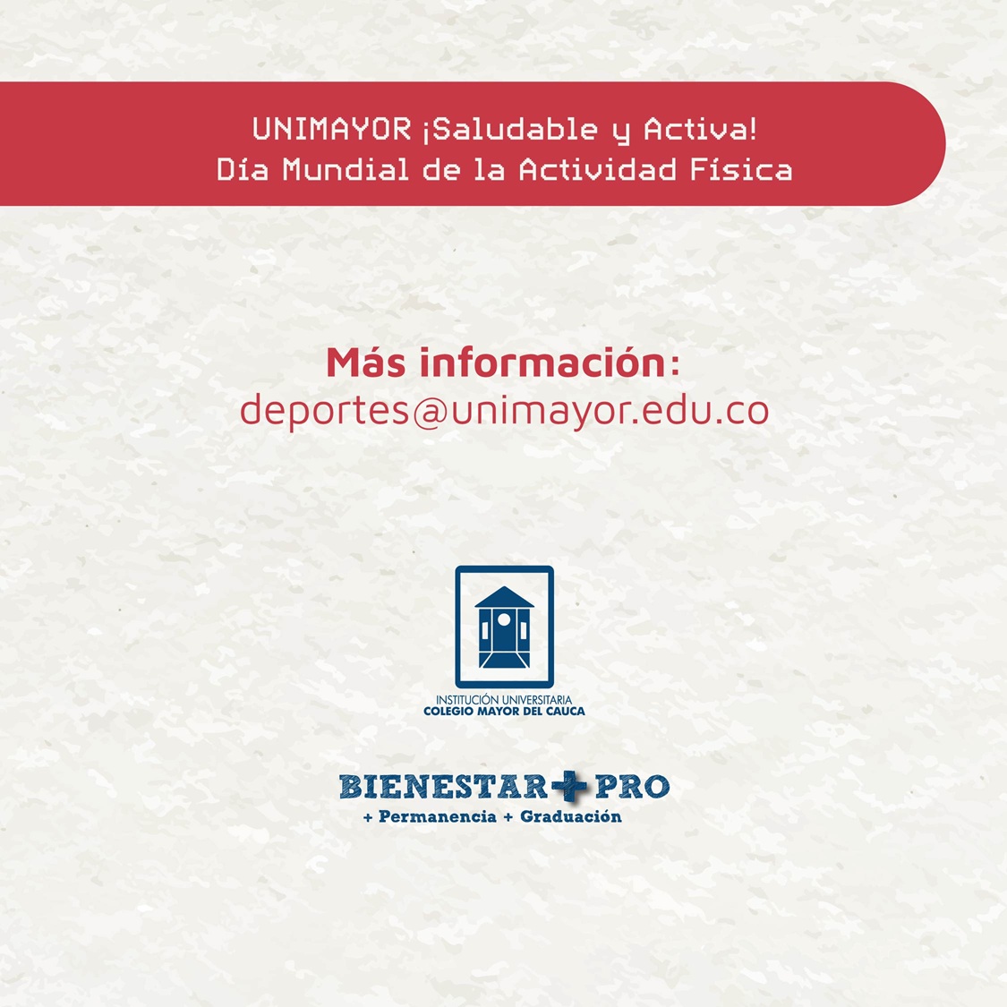 🔥 ¡Es hora de desafiarte a ti mismo y a tus compañeros! 💪🏽🏃‍♂️🏀 Prepárate para una jornada llena de energía, deporte y diversión que le dará más vida… ¡A TU VIDA! #DeporteEsVida #Actívate #Rétate #BienestarUniversitario #Unimayor #SaludYDeporte #Cauca #Popayán