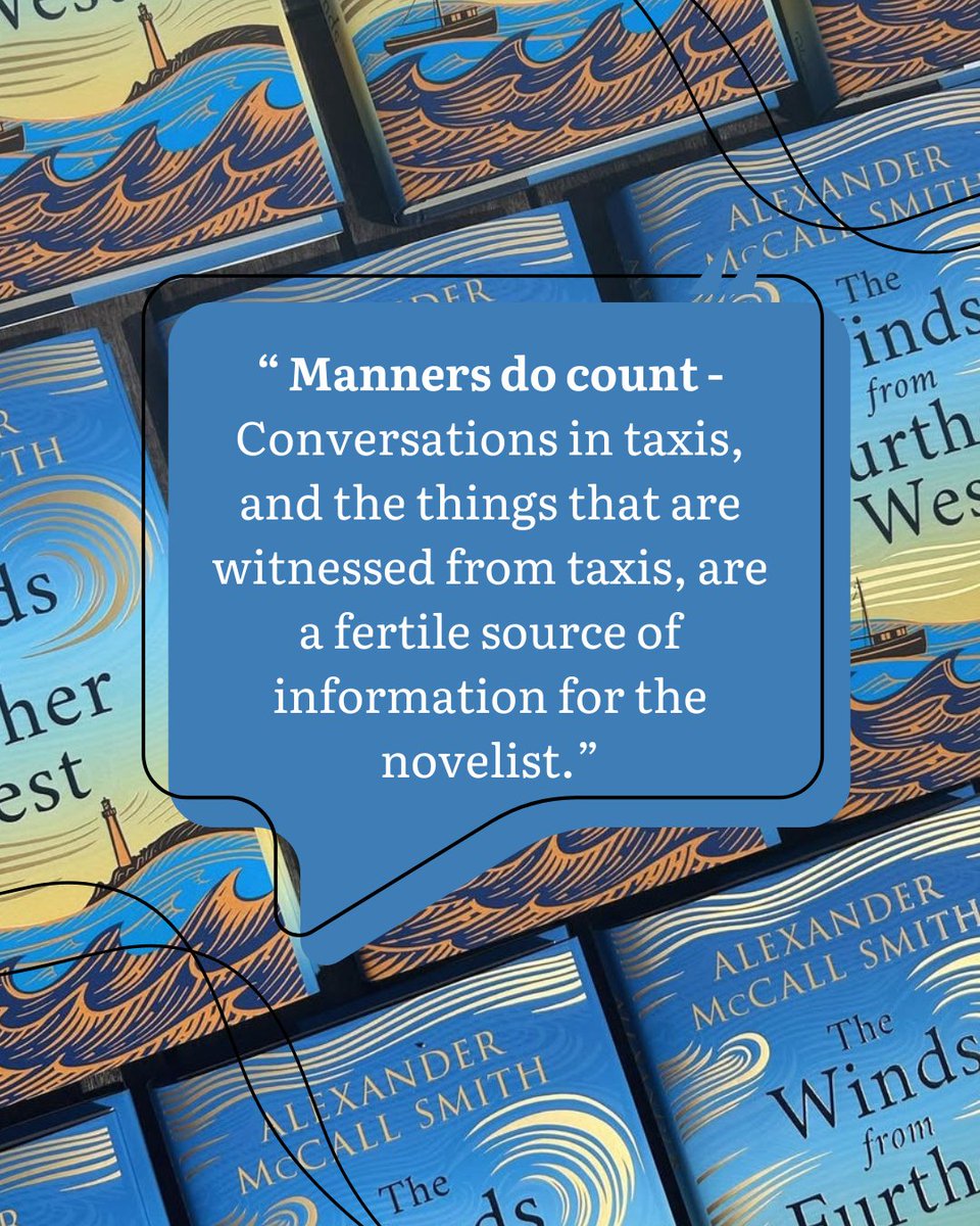 Have a look at Alexander's website for this month's story calendar, an exclusive short essay 'Manners Count' where Alexander muses on morality and manners in the modern age.

Check it out:
alexandermccallsmith.co.uk/story-calendar…