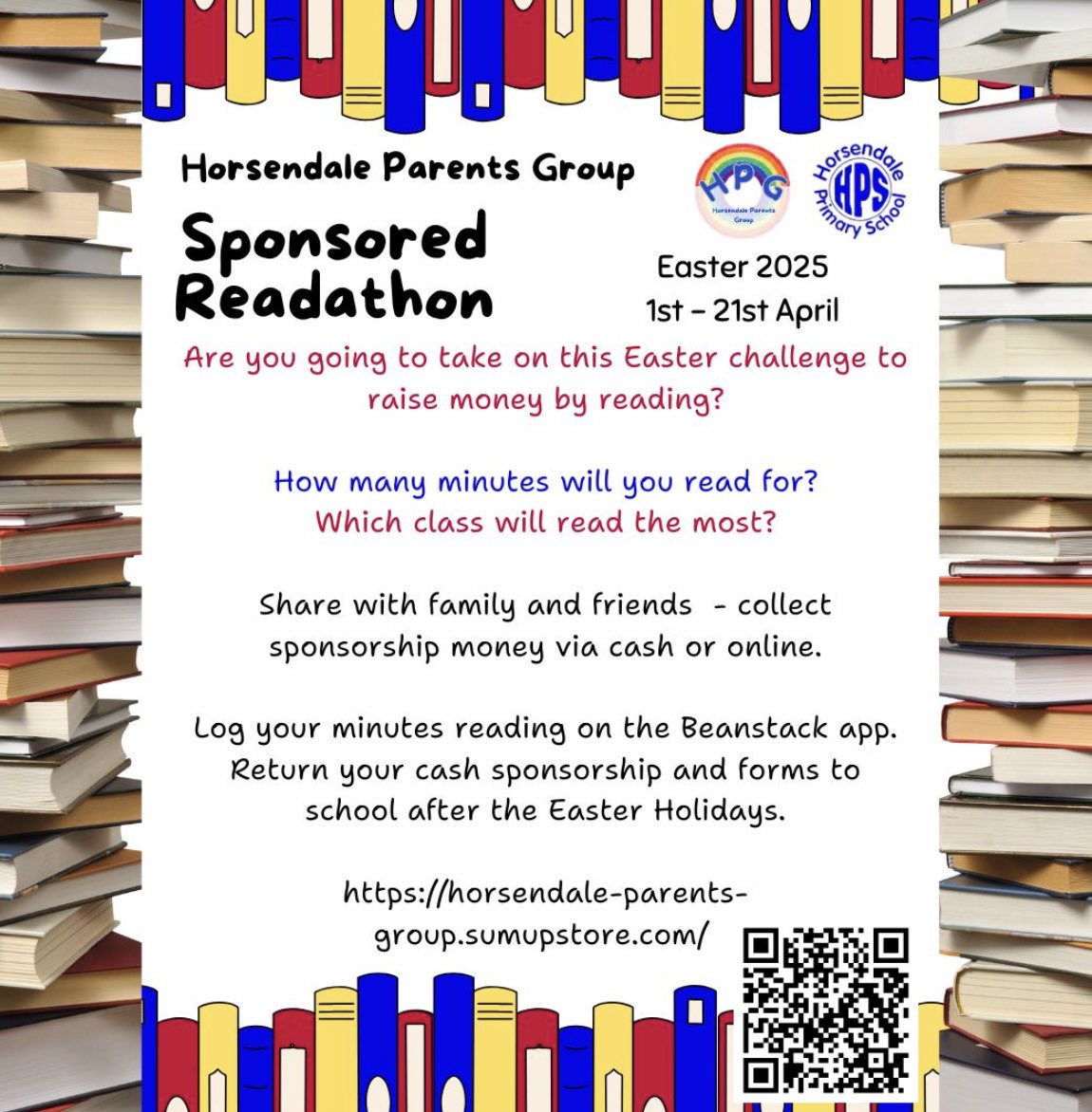 Horsendale Primary (@horsendaleps) on Twitter photo Our Readathon starts TODAY! โจ๐How many minutes can you read? Which class will read the most? ๐ ๐
โ๏ธ Grab your sponsorship form from your teacher or print it at home.
โ๏ธ Log reading minutes on the Beanstack app <a href="/zoobeanreads/">Beanstack</a> Letโs get reading, Horsendale! ๐ <a href="/HubFlying/">Flying High English Hub</a> Our Readathon starts TODAY! โจ๐How many minutes can you read? Which class will read the most? ๐ ๐
โ๏ธ Grab your sponsorship form from your teacher or print it at home.
โ๏ธ Log reading minutes on the Beanstack app <a href="/zoobeanreads/">Beanstack</a> Letโs get reading, Horsendale! ๐ <a href="/HubFlying/">Flying High English Hub</a>