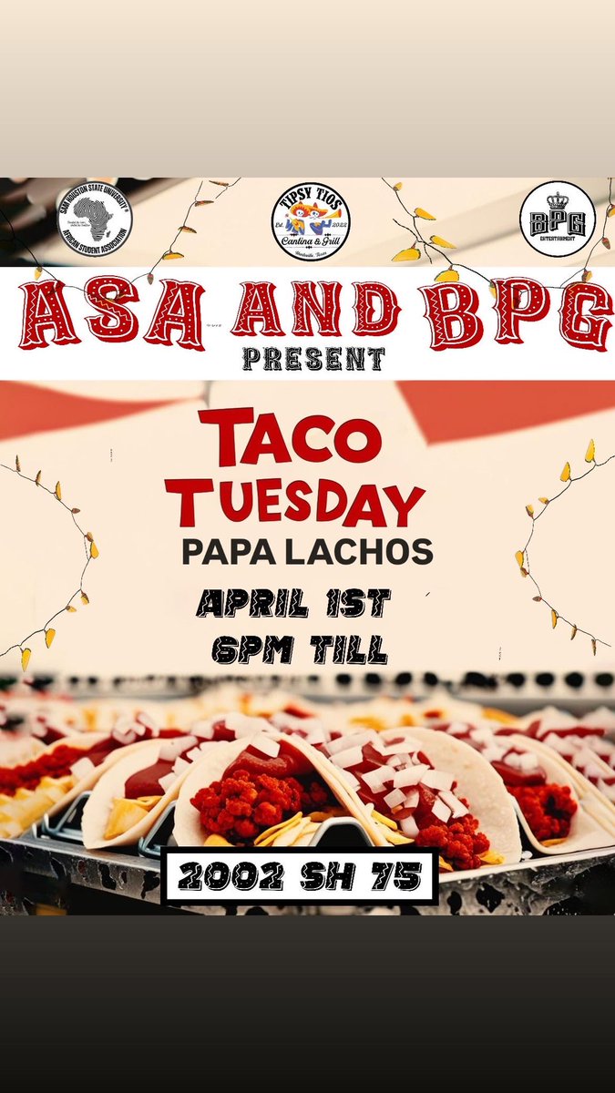 new location we will be at papa lachos see yall tn 😈
