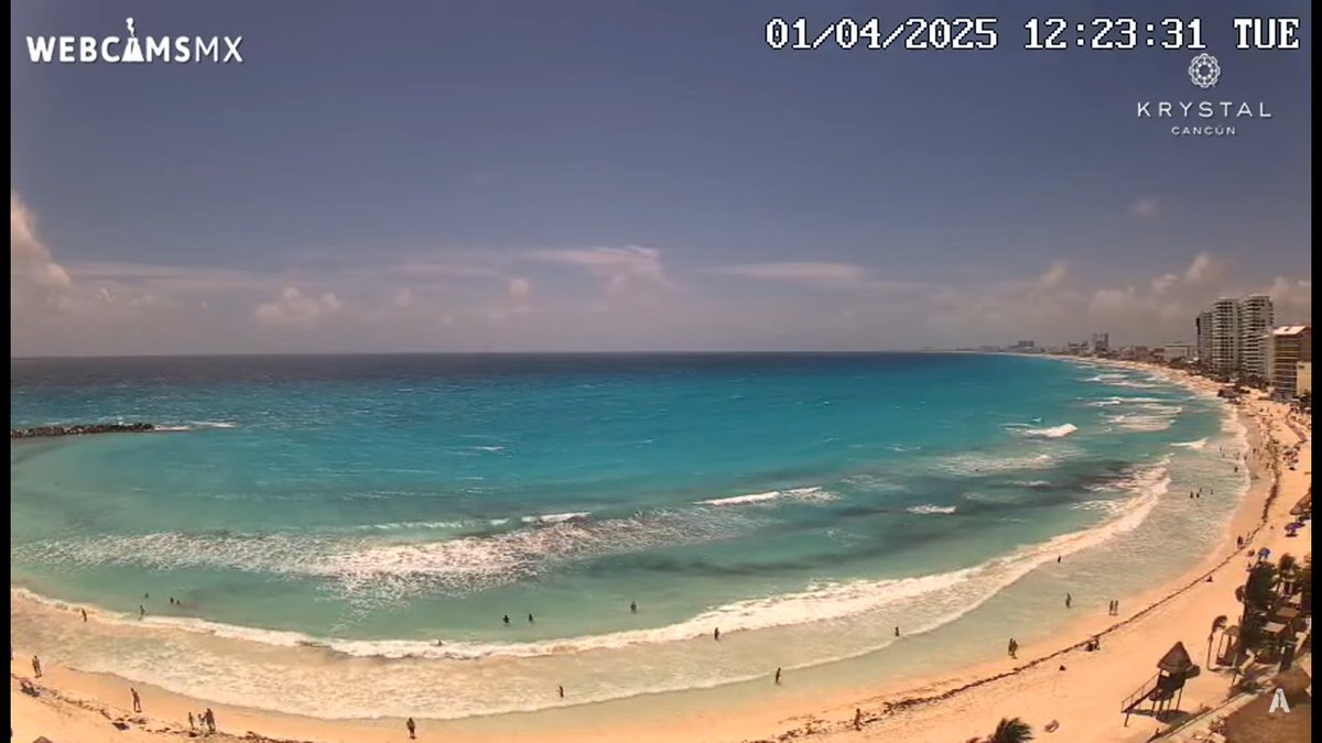 webcamsdemexico's tweet photo. Primera tarde de #Abril en Punta #Cancún, #QuintanaRoo. 🏊🏼‍♂️🏖️🍹🥥

Vista panorámica #EnVivo desde @KrystalCancun 👇🏼
https://t.co/PuNssZ1Ehn https://t.co/KEVnvyo9XR