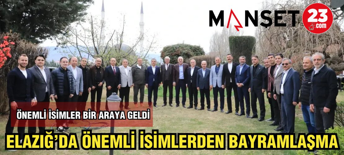 ELAZIĞ'DA ÖNEMLİ İSİMLERDEN BAYRAMLAŞMA manset23.com/haber/elazigda…  <a href="/sahin_serifoglu/">Şahin Şerifoğulları 🇹🇷</a>  <a href="/numanhatipoglu/">Numan Hatipoğlu</a>  <a href="/vali_zorluoglu/">Murat Zorluoğlu</a>  <a href="/mehmetaktas023/">Mehmet Aktaş</a>  <a href="/MesutSarayy/">MESUT SARAY</a>  <a href="/TekbBulent/">Bülent TEKBIYIKOĞLU</a>