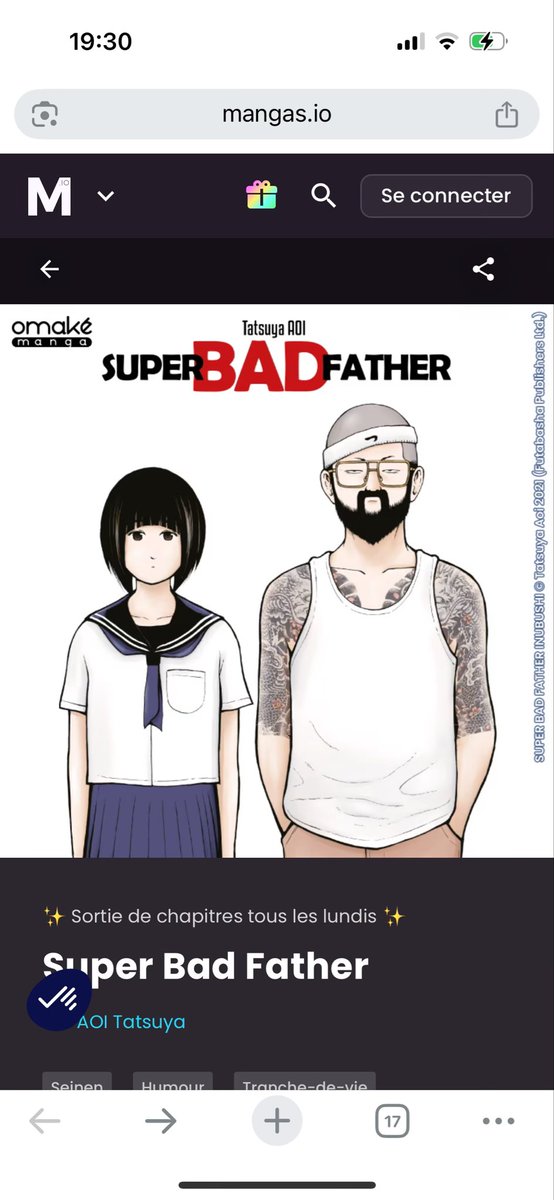 Notre mini série humoristique #Superbadfather est dispo en numérique sur <a href="/io_mangas/">Mangas.io</a> ! Si vous avez déjà un abonnement, c’est le moment d’en profiter! mangas.io/lire/super-bad…