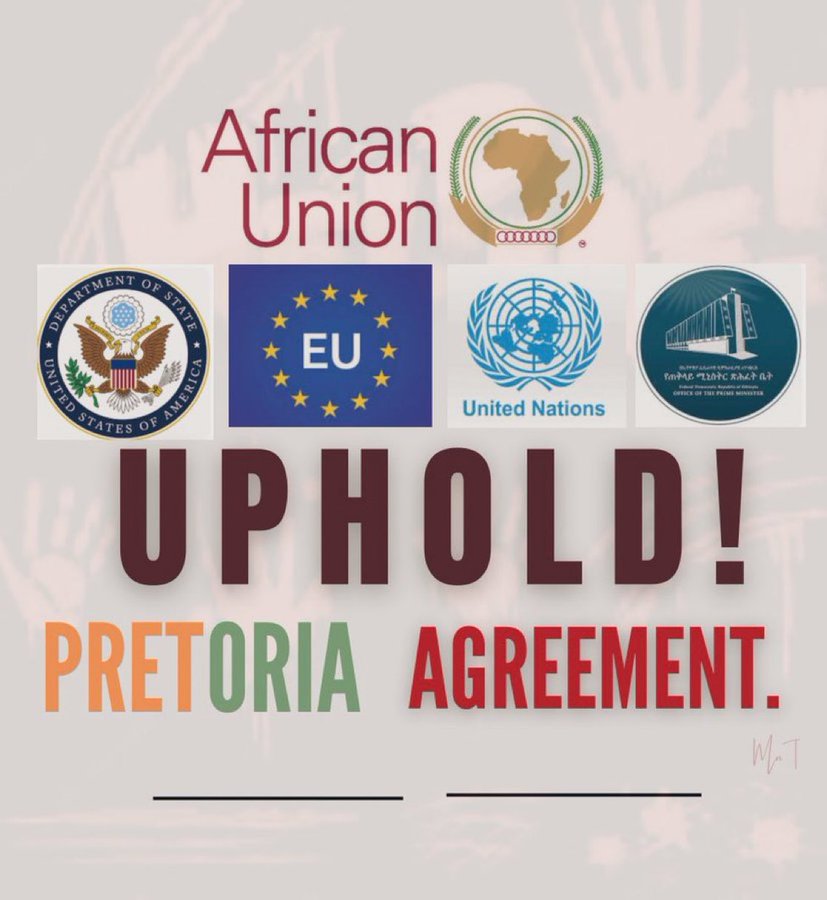 Romhai_H's tweet photo. Day 1611 of the #TigrayGenocide:

People of #Tigray Demands 
 👉 #UpholdPretoriaAgreement,
 👉 #Eritrean troops withdraw from #Tigray,
 👉 #Amhara military expansionists must leave #Tigray,
 👉 IDPs return to their homes soon,
 👉 #Tigrayan refugees in #Sudan should return. https://t.co/FAD13JqiTq
