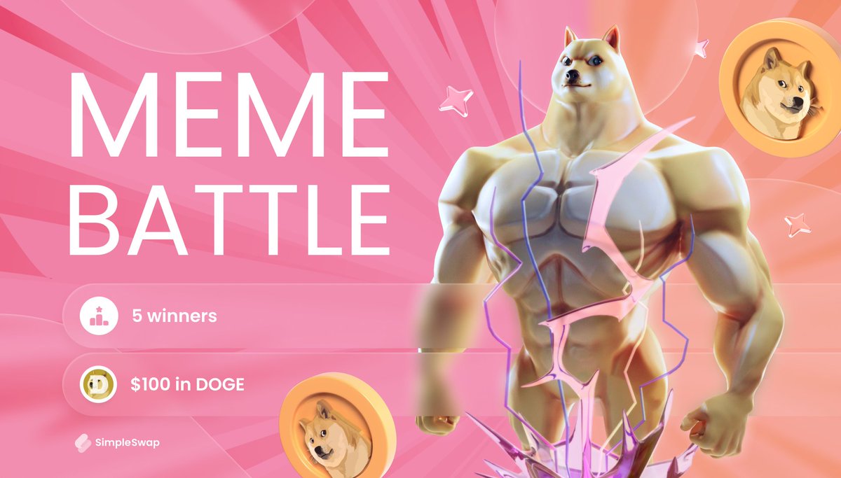 SimpleSwap (@simpleswap_io) on Twitter photo 🎉 $100 in $DOGE giveaway – April Fools' edition!
🤡 April 1st is all about fun, and what’s more fun than crypto memes and free DOGE? Let’s turn jokes into rewards!
🔥 How to enter?
1️⃣ Like, RT & follow <a href="/SimpleSwap_io/">SimpleSwap</a>
2️⃣ Drop your best crypto meme in the replies
3️⃣ Tag 3 🎉 $100 in $DOGE giveaway – April Fools' edition!
🤡 April 1st is all about fun, and what’s more fun than crypto memes and free DOGE? Let’s turn jokes into rewards!
🔥 How to enter?
1️⃣ Like, RT & follow <a href="/SimpleSwap_io/">SimpleSwap</a>
2️⃣ Drop your best crypto meme in the replies
3️⃣ Tag 3