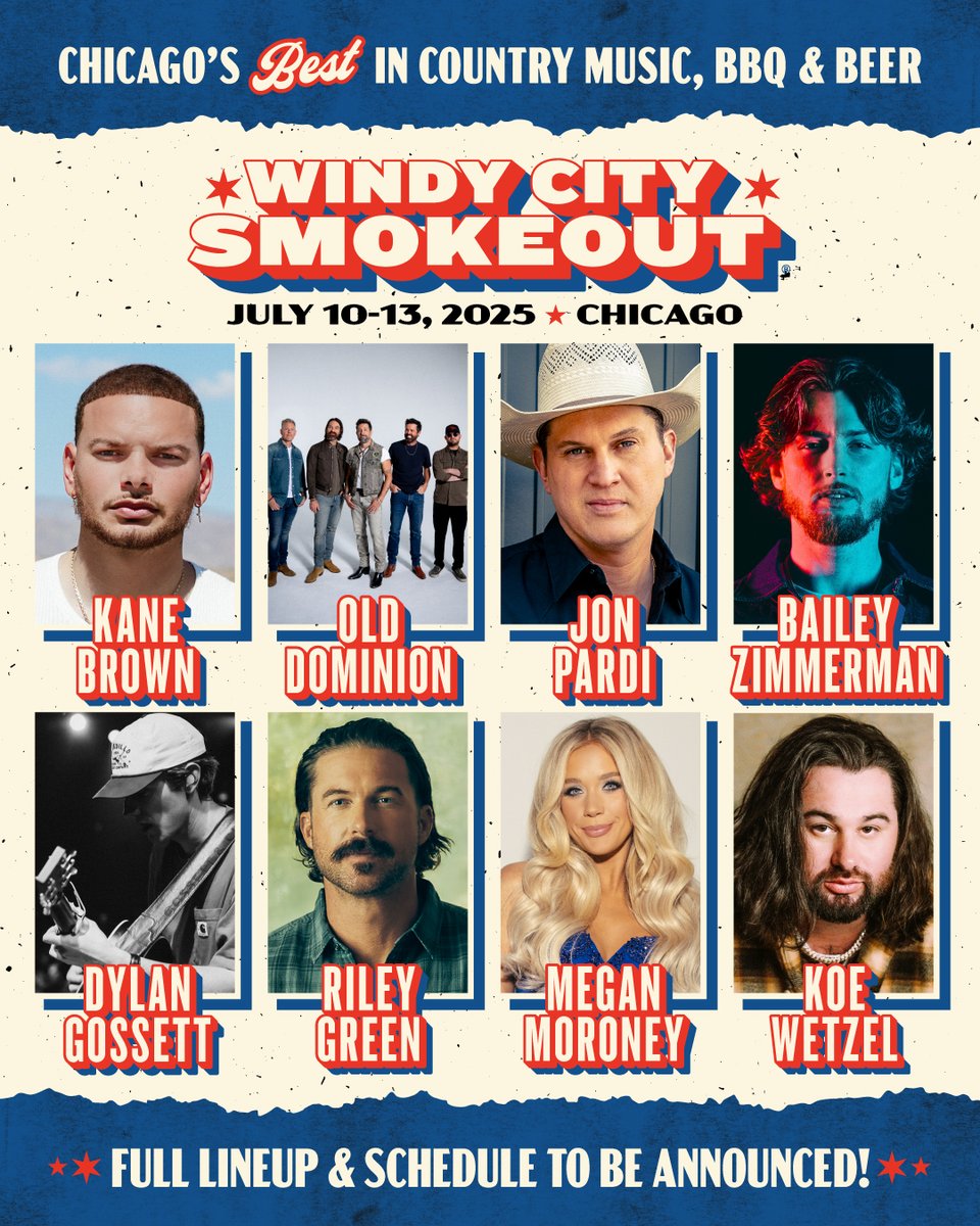 Who are you most excited to see at Windy City Smokeout this summer? Tune in with Melissa &amp; Austin tomorrow morning for your chance to score tickets to all 4 days! bit.ly/3Yaf6a0