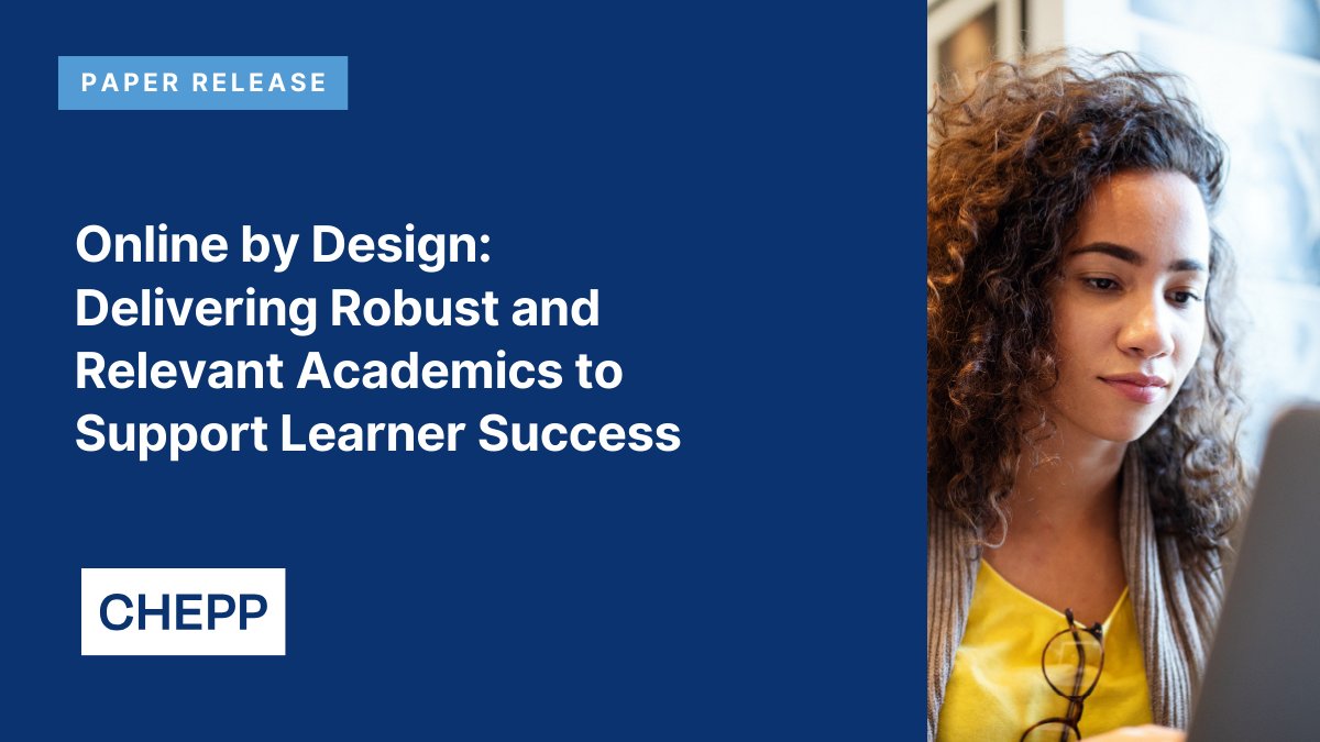 Center for Higher Education Policy and Practice (@chepptweets) on Twitter photo With more learners enrolling online, #highered must offer robust, relevant learning experiences to meet their needs.
Our new paper shares key elements of design uplifting case studies from <a href="/IvyTechCC/">Ivy Tech</a>, <a href="/umdglobalcampus/">University of Maryland Global Campus</a>, & @snhu! 
Read it here: chepp.org/wp-content/upl… With more learners enrolling online, #highered must offer robust, relevant learning experiences to meet their needs.
Our new paper shares key elements of design uplifting case studies from <a href="/IvyTechCC/">Ivy Tech</a>, <a href="/umdglobalcampus/">University of Maryland Global Campus</a>, & @snhu! 
Read it here: chepp.org/wp-content/upl…