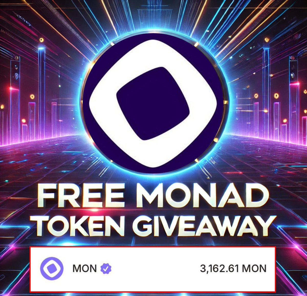 VirtualLand_'s tweet photo. 🫡🫡 Free Monad Testnet $MON Giveaway!

🚀 Claim your testnet $MON now! Simply interact with this post & drop your Monad address in the comments. I’ll send testnet $MON to everyone! $LFG @lfgdoteco

🔹 Requirements:
✅ Follow @monad_xyz & @VirtualLand_
✅ Like , Retweet & Comment
✅ Join our Telegram:- https://t.co/z12oEkpjTp

⏳ Only 48 hours left! Don’t miss out! ⌛

🔥 Get ready for Monad’s future – let’s build together! 🔥

#Monad