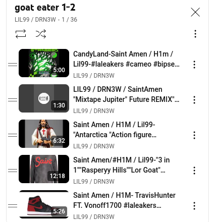 Amsterdam305410's tweet photo. #goateatermixtape
#goateater2
#goateater3
#djxnew
#bipset
#youtube #twitch #tuecore #spotify #applemusic #saintamen #h111m #lil99 https://t.co/IwRffSB1xD