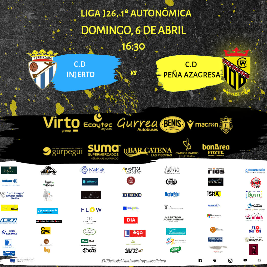 #AUTONOMICA. En busca de la tranquilidad......

📅 Domingo, 6 de Abril vs <a href="/CDINJERTO/">C.D. INJERTO</a>

🕠 16:30 horas

🏟️ El Sotico

Aúpa Peña!!

#100añosdehistoriaconstruyamoselfuturo