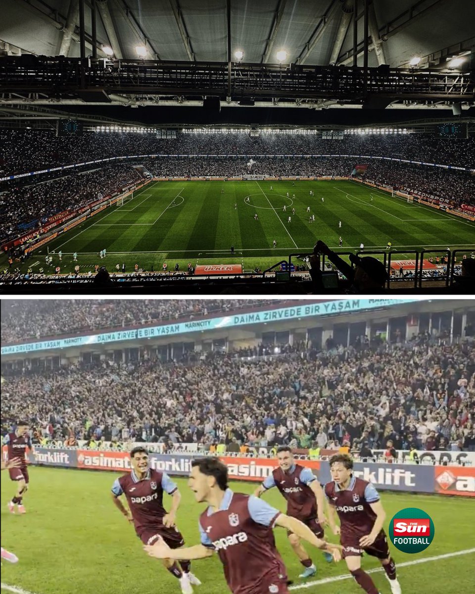 🇹🇷🤯 40,000 Trabzonspor fans turned up for their UEFA Youth League quarter-final against Inter today! 

The Turkish team won 1-0 and advanced to the semi-final. 👏

What an incredible experience for those young players!